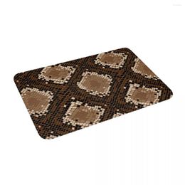 Carpets Snake Skin Texture Background Non Slip Absorbent Memory Foam Bath Mat For Home Decor/Kitchen/Entry/Indoor/Outdoor/Living Room