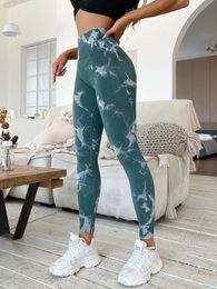 High waist yoga pants Seamless tie dye sports leggings Tummy Control Workout Running Yoga Leggings comfortable shapewear keeps you hugged in and looking slim Colours