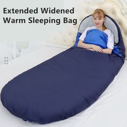 Sleeping Bags 230x100cm Bag Ultralight Widening Lengthening Outdoor Camping Warm Waterproof 2 230922