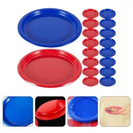 Disposable Dinnerware 40 Pcs Handheld Design Fruit Holder Delicate Snacks Tray Serving Decor Rack Plastic Candy Party Dessert Storage