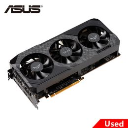 بطاقات الرسومات المستخدمة ASUS رسومات بطاقات RX 5600 XT 6GB GDDR6 MINING GPU VIDEO CARD 192BIT TUF3 RX5600XT 230923