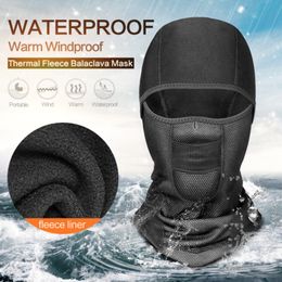 Cycling Caps Masks Ski Fleece Mask Winter Sports Cap Waterproof And Warm Windproof Riding Equipment Bicycle Bib 230922