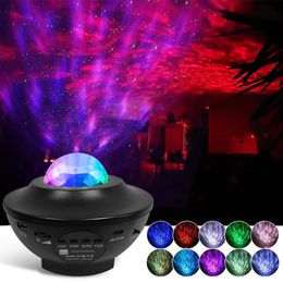 Projector Lamps Colourful Starry Sky Galaxy Projector Nightlight Child Bluetooth USB Music Player Star Night Light Romantic Projection Lamp Gifts 230923