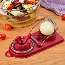 Egg Tools 2 In1 Multi functional Cutter Stainless Steel Slicer Sectioner Mould Portable Luncheon Meat Kitchen Gadgets 230923