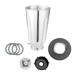 Bathroom Shelves 6pcsset 5 Cup Stainless Steel Blender Jar Kit Lidice Crusher BladeBase Bottom Screw CapGasket Seal Fits for Oster Blenders 230922