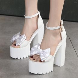 CM White Wedding Shoes High Brida Sandal