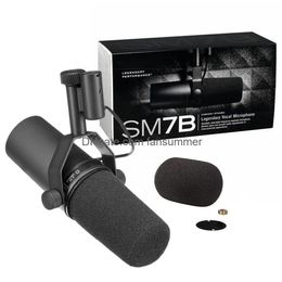 Microphones High Quality Cardioid Dynamic Microphone Sm7B 7B Studio Selectable Frequency Response For Shure Live Stage Recording Dro Dhf0A