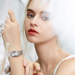 Wristwatches Women'S Watch Rose Square Minimalist Business Junior High Sense Shenzhen Ladies Elegant Bracelet Gift