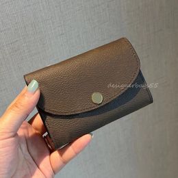 Womens Mini Wallets Metal Buckle Portable Coin Purse with Multiple Compartments Designer Card Holder Zipper Coin Pouch Key Handbags