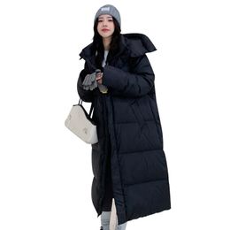 Women's Thickened Down Cotton Coat - New Over-the-Knee Oversize Student Padded Jacket for Winter