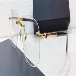 New fashion men optical glasses 0071 square frameless popular design business style top quality with eyewear case202H