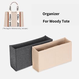 Cosmetic Bags Cases Purse Organiser Insert Felt Makeup Linner Bag With Zipper Women's Luxury Handbag Tote Shaper For Woody Tote 230923