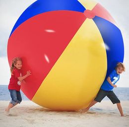 Large Inflatable Beach Ball Outdoor water sports Ball Beach Game Toy Pvc Children Play Ball swim Pool folats advertising