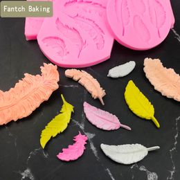 Other Event Party Supplies Birds Feather Sugar Buttons Silicone Mould DIY Fondant Cake Decorating Tools Chocolate Gumpaste Lace border Baking Utensils 230923