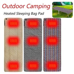 Sleeping Bags Heated Bag Pad USB Charge Mat Keep Warm Insulation Mattress for Outdoor Camping Hiking 230922