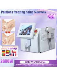 Diode Laser Hair Remove Ice Platinum Painless Hair Removal Machine 3 Wavelength 755/808/ 1064 for Home Use And Salon Hot Sales CE NEW