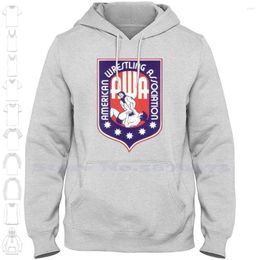 Men's Hoodies Awa - American Wrestling Association Streetwear Sport Hoodie Sweatshirt Territories Old School Pro