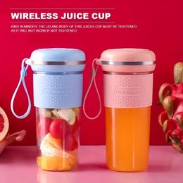 Wireless Portable Mini Blender for Fresh Fruit Juices, Smoothies, and Milkshakes - Perfect for Personal Travel - Small Multifunctional Juice Cup