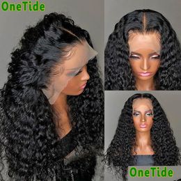 Human Hair Wigs Afro Kinky Curly For Women Brazilian Lace Frontal Wig Pre Plucked Deep Closure Drop Delivery Products Remy Virgin Dhzay