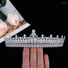 Hair Clips Cross Border Ornament High-End Accessories Bridal Wedding Zircon Crown Headdress In Stock