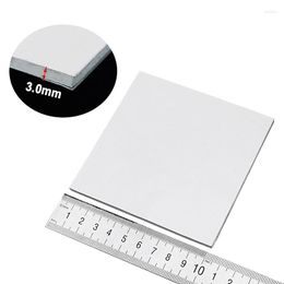 Computer Coolings 5 Pcs Gdstime 100x100x3mm Whiter Laptop IC Card VGA CPU Heat Sink Cooling Silicone Pad Conductive Compound Thermal 3mm