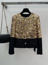 Women's Jackets Chan New Sequins Jackets for Women Tweed Winter Jacket Women Designer Jacket Women Jacket Designer Fashion Chains Camellia