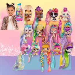 Dolls I Love VIP Pets Mini Fans Color Boost Suprise Hair Reveal Doll Glitter Twist Puppy for Kids Christmas Birthday Gift Toys 230922