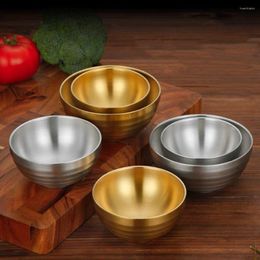 Bowls Baking Double Layer 304 Stainless Steel Cooking Heat Insulation Rice Soup Bowl Tableware Container