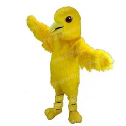 Halloween Yellow Bird Mascot Costume Adult Size Cartoon Anime theme character Carnival Unisex Dress Christmas Fancy Performance Party Dress