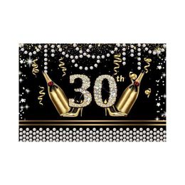 Party Decoration Birthday Background Decor Happy 30Th 40Th 50Th Adt 30 40 50 Years Anniversary Supplies Drop Delivery Home Garden Fe Ot0Sn