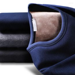 Men's Thermal Underwear Winter Long Johns Sets Man Velvet Tops Pants Men Clothes Thick Keep Warm Solid