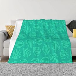 Blankets Animal Crossing Horizons Blanket Flannel Decoration Baby Tanuki Leaf Portable Home Bedspread