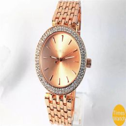 M brand famous luxury Women Men Gold diamond wrist Relojes stainless steel rolse gold fashion watch gold men wristwa229E
