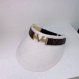 Sun Hat Designer Cap Women Casquette Visors Top Empty Caps Hats Mens Bucket Hat Hut Summer Fashion Gold V Plate Chapeau Beanie 202293Q