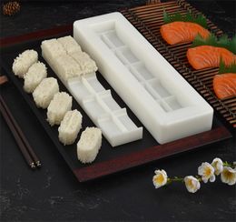 Sushi Tools Bamboo Wooden Rectangular Press Mould Box Making DIY Rice Roller Moulds Kitchen bamboo mat bento 230922