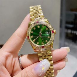Master design automatic mechanical women's watch luxury fashion 31mm dial folding buckle sapphire glass star business han244W