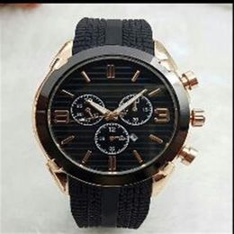 china production 44mm watch quality designer watch top brand luxury rubber watch mens automatic date black day big explosio2616