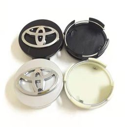 Car Badges 100Pcs/Lot 62Mm Black Sier Wheel Centre Cap Hub Caps Ers Badge Emblem For Corolla Accessories Drop Delivery Automobiles Mot Dhkjb