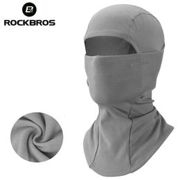 Cycling Caps Masks ROCKBROS Mask Winter Fleece Thermal Keep Warm Windproof Face Balaclava Ski Fishing Skiing Hat Headwear 230922