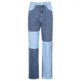 Women's Pants High Quality Fashion Style Girls' Patchwork Women Winter Casual Straight Trousers Jeans