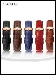 Watch Bands Quality Genuine Leather Watch Band 13mm 14mm 16mm 17mm 18mm 19mm 20mm Men Watchbands For DW Watch Strap Women 230922