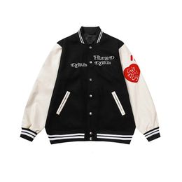 Mens Designer Jacket Human Made Varsity Jacket Winter Thick Embroidery Fashion Casual Men Women Coat Street 230923