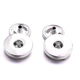 Clasps Hooks Metal 12Mm 18Mm Snap Button Base Buttons To Make Diy Snaps Bracelet Necklace Jewellery Drop Delivery Findings Components Dh3Zl