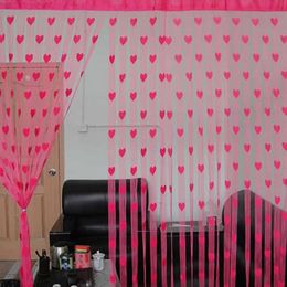 Curtain Line Heart Decor Curtains Novelty Window Living Room Divider String Home Decorations Tassel Door 230922