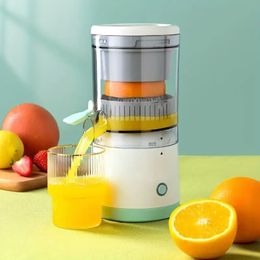 Portable Electric Orange Juicer: Juice Multiple Fruits Wireless & On-the-Go!
