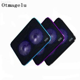 Laptop Cooling Pads USB Laptop Notebook Cooling Pad 2 Fans Laptop Cooler For MacBook/Lenovo/Dell/Acer/Asus Universal Under 17 inch Ultra-thin Stand L230923