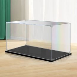 Storage Boxes Bins Acrylic Transparent Display Box Model Storage Showcase Dust Cover Gundam Toy Stand for Pop Figures Toys Car Organiser 230923