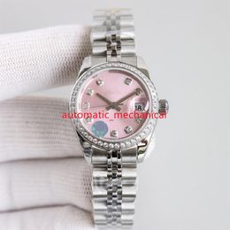 High Quality 31mm Multicolor Dial Lady Watch 278384 Stainless Steel Jubilee Diamond Bezel Automatic Mechanical Sapphire Womens Wri282A