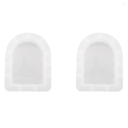 Bakeware Tools 2Pcs DIY Crystal Epoxy Resin Mould Geometric Arc Wave Line Arch Bookend Mirror Silicone Mould A