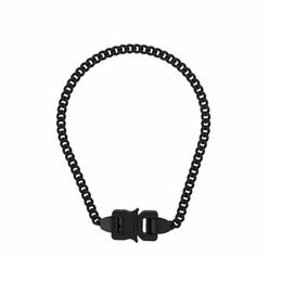 2020 1017 ALYX STUDIO LOGO black Chain necklace Bracelet belts Men Women Hip Hop Outdoor Street Accessories Festival Gift shi288F